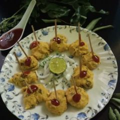 A picture of Steamed pakoda(Bhapodi).