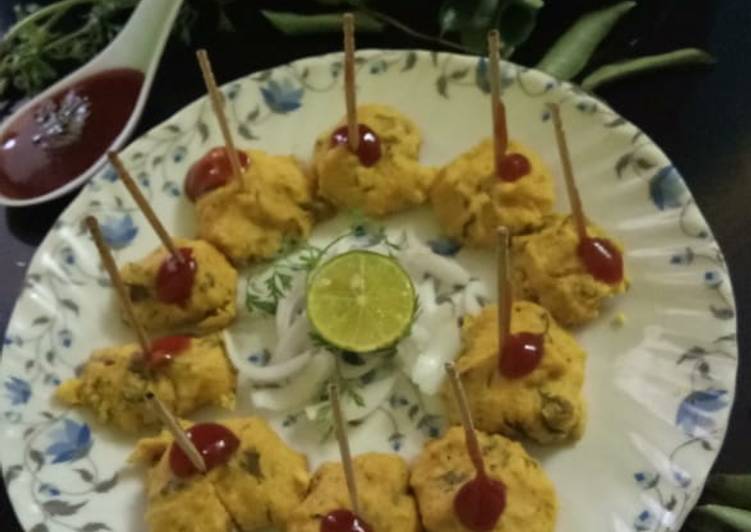 Steamed pakoda(Bhapodi)