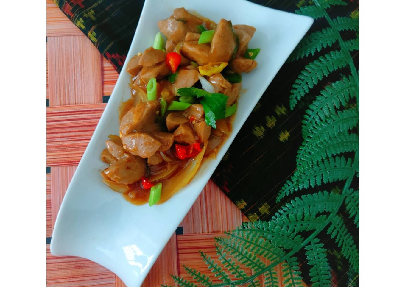 Tumis Bakso Saus Tiram