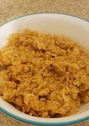 A picture of Grandma's Chicken and Rice.