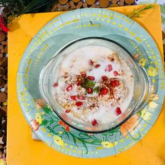 Curd Vada (Dahi Vada) A picture of Curd Vada (Dahi Vada).