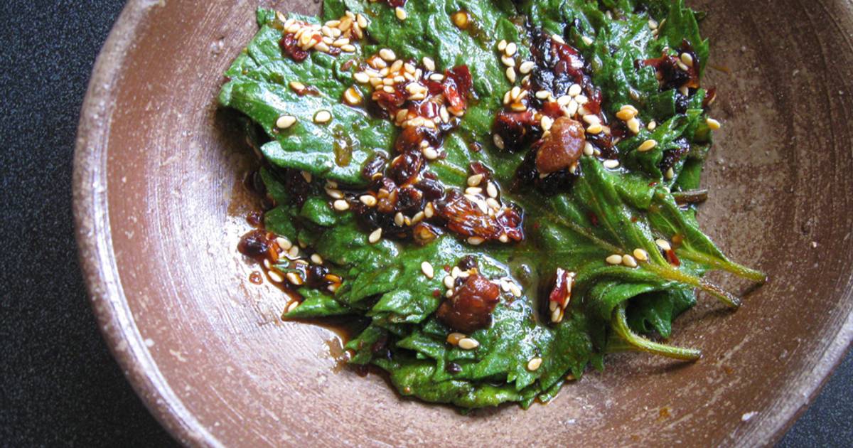 Marinated Shiso Perilla Leaves Recipe By Hiroko Liston Cookpad