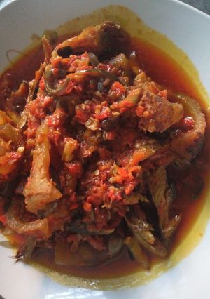 A picture of Palm oil stew.
