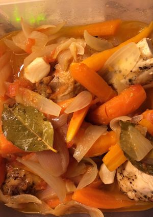Una foto de Pollo en escabeche