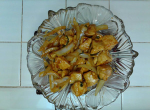 Una foto de Pechugas de pollo a la naranja