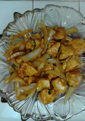 Una foto de Pechugas de pollo a la naranja