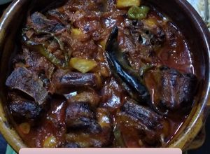 صورة لوصفة طاجن العكاوى بالبطاطس