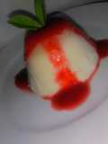 Panna cotta con Coulis de fresa 🍓🍓🍓