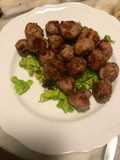 Polpette di carne speziate nella friggitrice ad aria