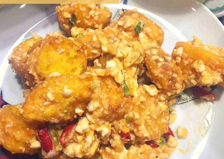 Resep Tahu Saos Telur Asin, Enak Banget