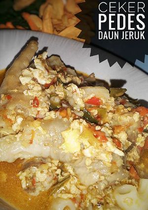 Foto resep Ceker Pedas Daun Jeruk