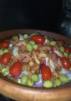 صورة لوصفة طجين بلحم من يدي