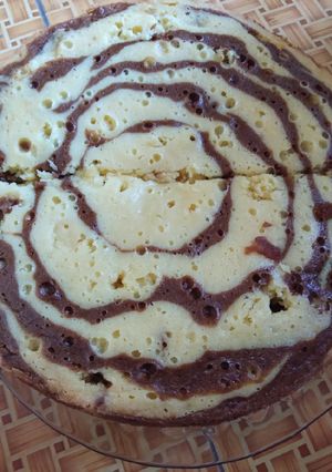Foto resep Bolu zebra magiccom