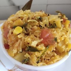 Corn methi pulao A picture of Corn methi pulao.