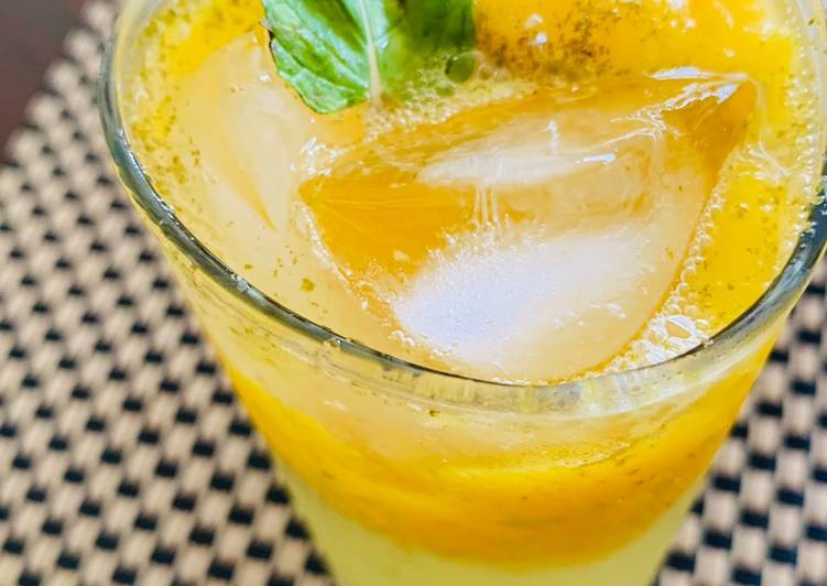 Easiest Way to Prepare Mango Mint Lemonade in A Minutes for Family