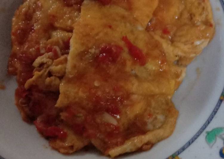 Resep Telur Ceplok balado ala ank kos, Bikin Ngiler