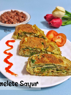 Foto resep Omelet Sayur