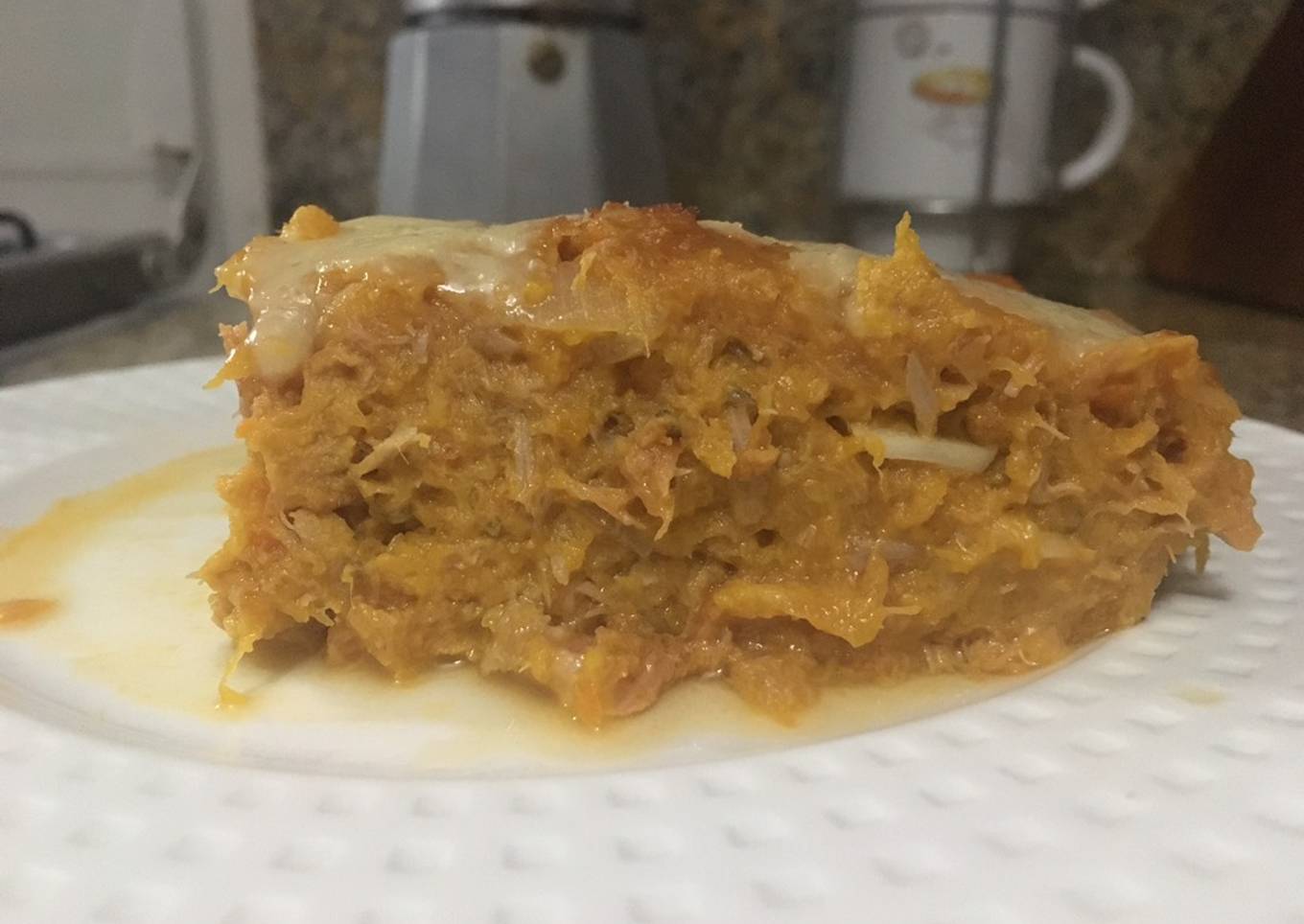 Pastel de atún y calabaza