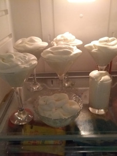 Una foto de Mousse casera con textura de mousse