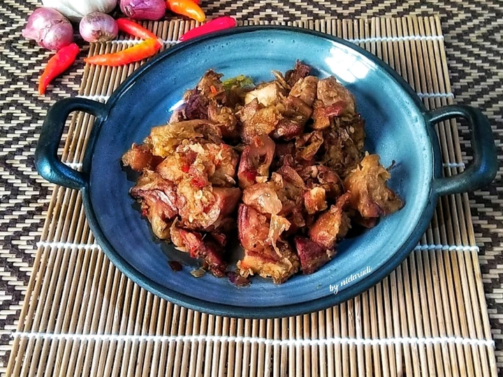 Langkah Gampang Membuat Resep Sambal Goreng Mandai (Kulit Cimpedak) yang Bikin Ngiler Anti Ribet, Uenak Banget