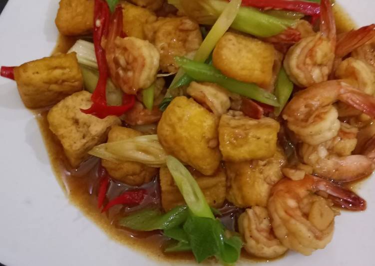 Tahu udang saos tiram