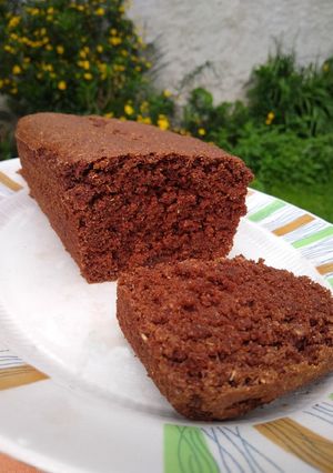 Una foto de Budín de algarroba integral vegano