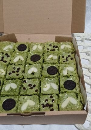Foto resep CHOCOLATOS MATCHA BROWNIE (bronis greentea)