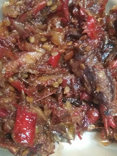 Foto resep Sambel ikan asin peda
