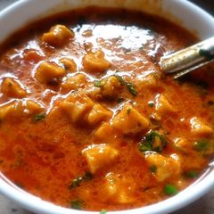 A picture of Gatte Sabji Besan.
