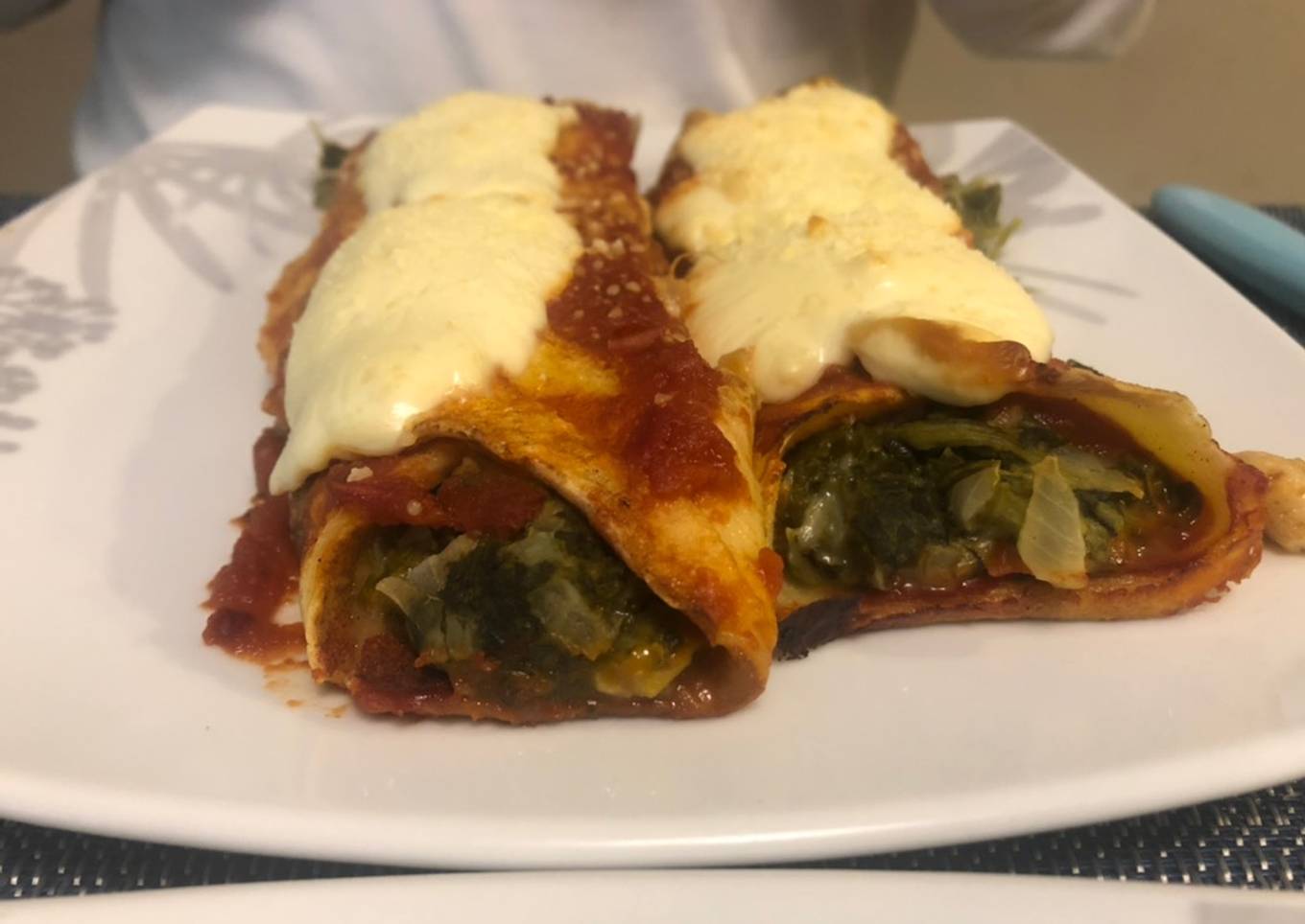 Canelones de acelga Canelones de calabaza