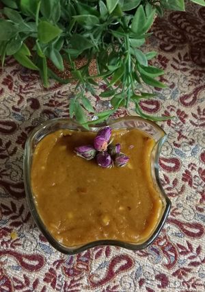 عکسی از دستور کاچی گردو و زعفران🥣