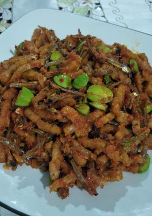 Foto resep Balado tempe,teri dan Pete