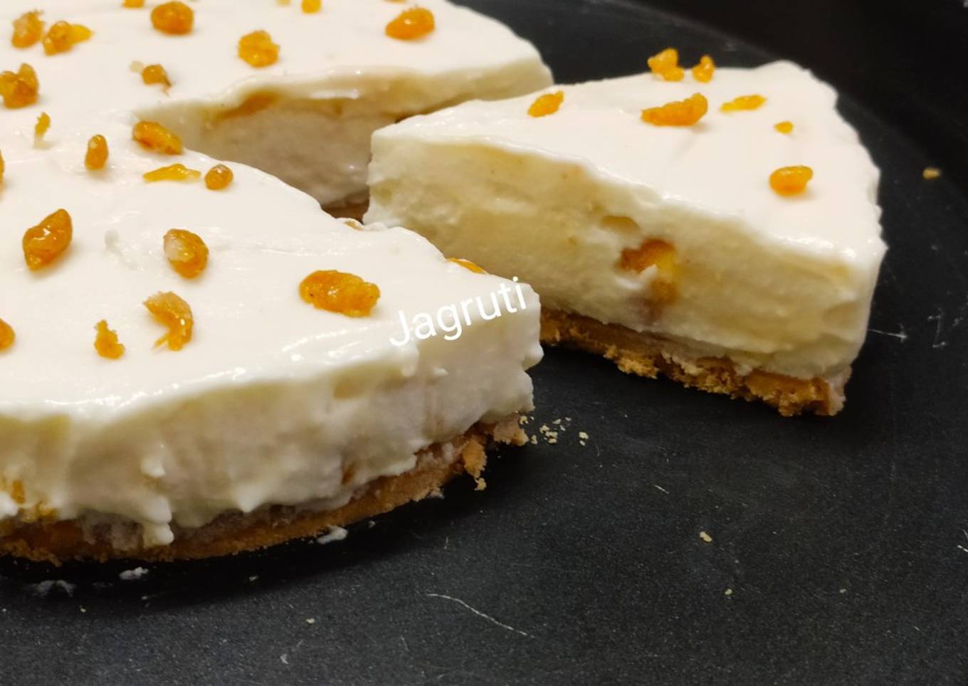 Butterscotch Vanilla Cheesecake with Walnut Crust !!