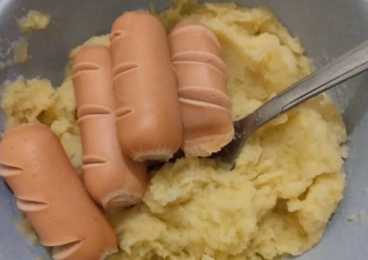 Resep masakan Mashed Potato Simple (Sosis Kanzler) | Cara Buat Mashed Potato Simple (Sosis Kanzler) Yang Sempurna