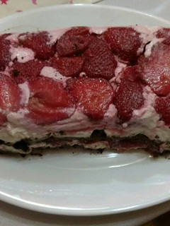 Una foto de Cheesecake de frutilla