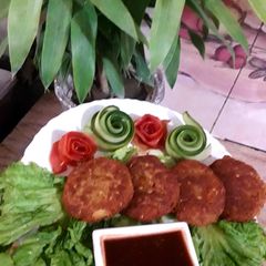A picture of Beef resha shami kababs.