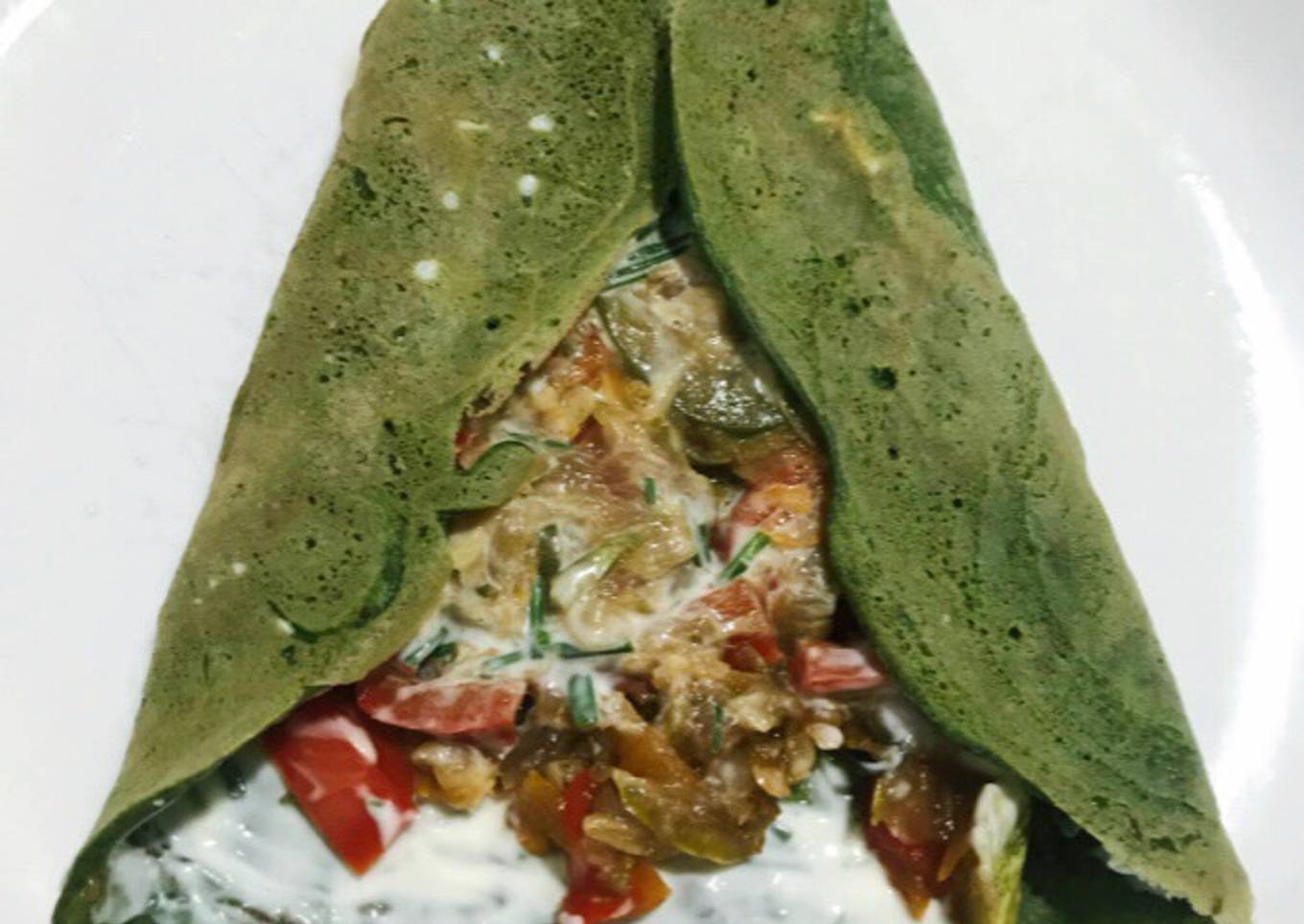 Crepes de espinaca 💚🌮