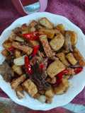 (644) Oseng Tahu Tempe Ikan Asin