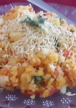 A picture of Bread poha.