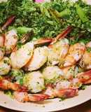 Tôm xào bông cải