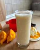 Smoothie με μπανάνα 🍌 πορτοκάλι 🍊 γάλα 🥛 χωρίς ζάχαρη στο μούλτι