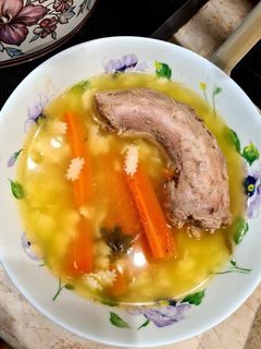 Húsleves pulykanyakból recept fotója