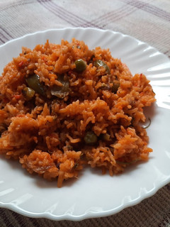 A picture of Vegetable pulao.