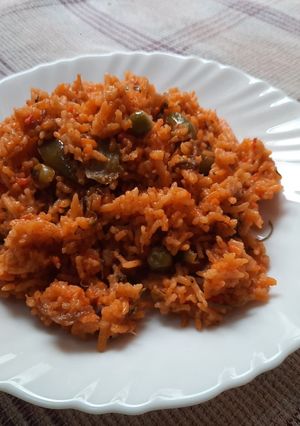A picture of Vegetable pulao.