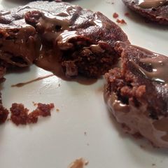 A picture of Choco lava idli cake.