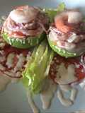 Aguacate/Palta Rellena con Camarones