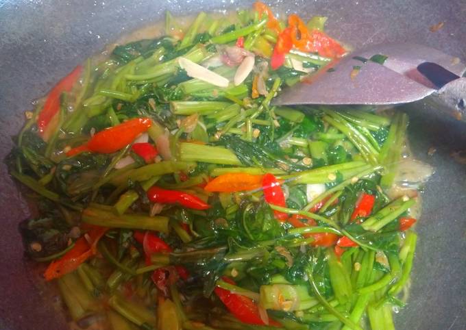 Cara Masakan Resep Tumis Kangkung Hijau anti ITEM