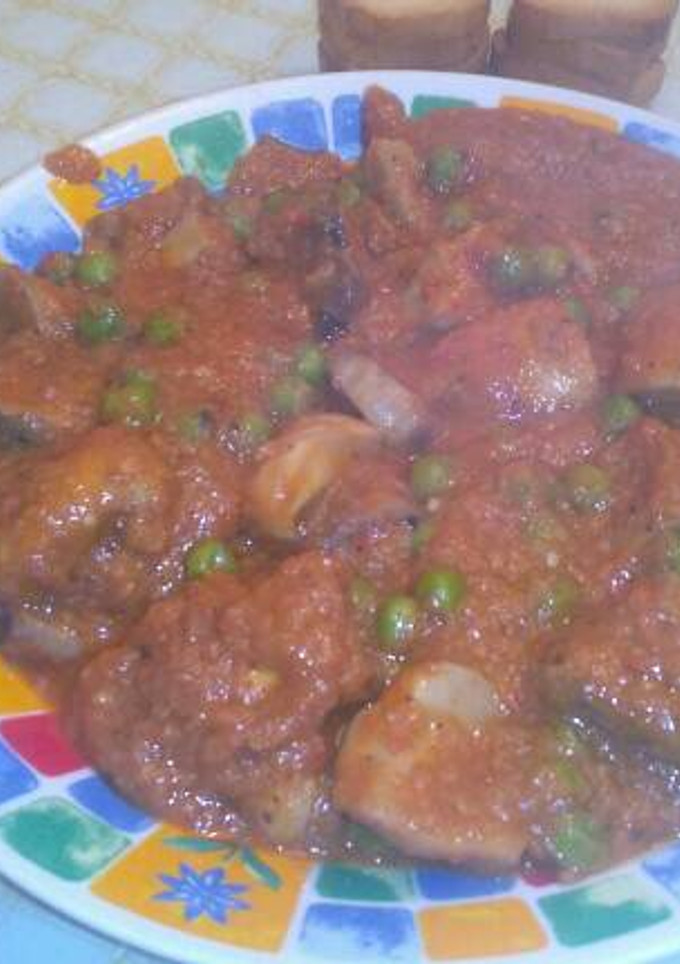 Una foto de Champiñones al curry de coco