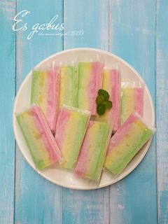 Foto resep Es gabus pelangi