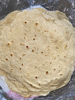 A picture of Shawarma bread recipe.
